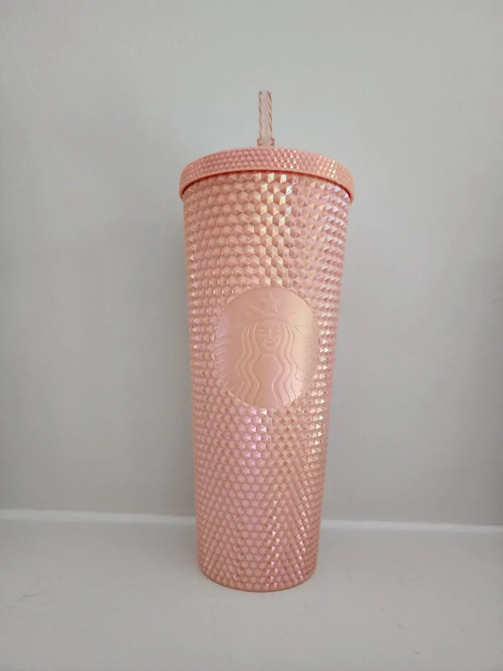 Starbucks Iridescent Pink Studded Venti Cold Cup Tumbler (24 oz)